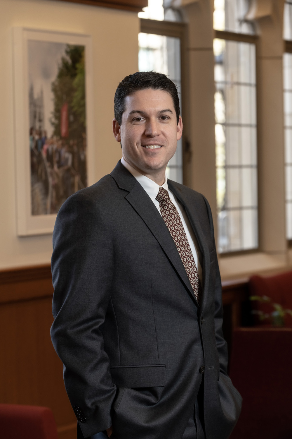 Updated portrait of Grant Gosselin, Director of Undergraduate Admissions.