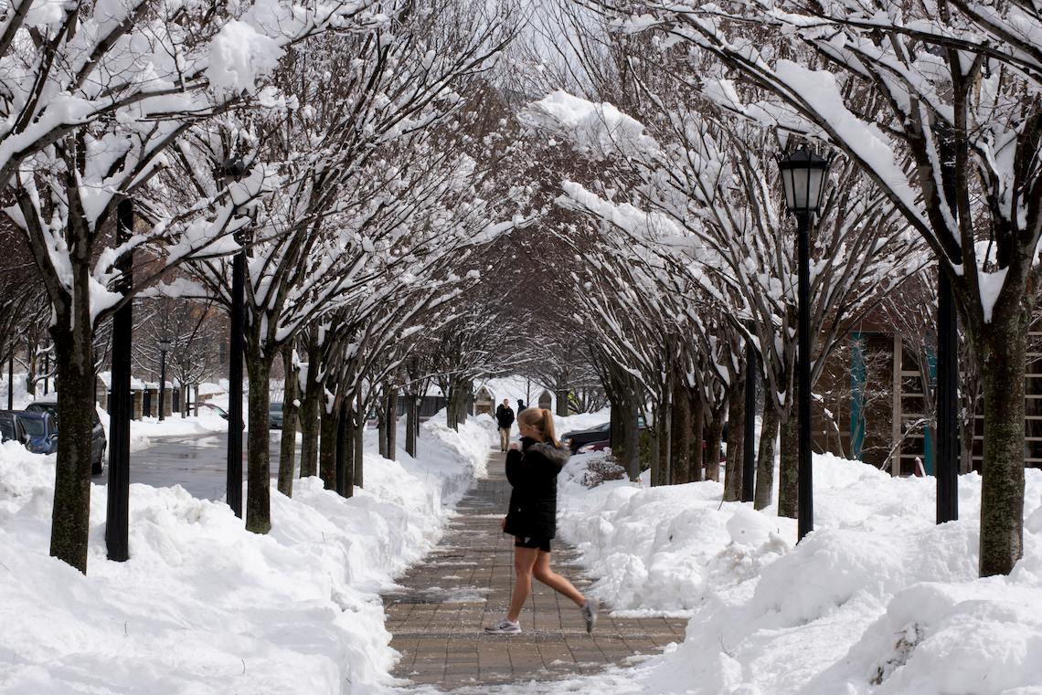 Winter on campus