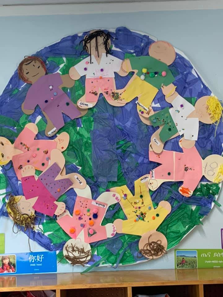 Wreath of children holding hands