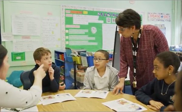 students and a teacher