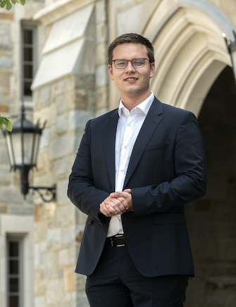 Tuomas Tomunen, newly appointed Assist. Prof. of Finance (CSOM) photographed for CSOM use and a future Welcome Additions in Chronicle.