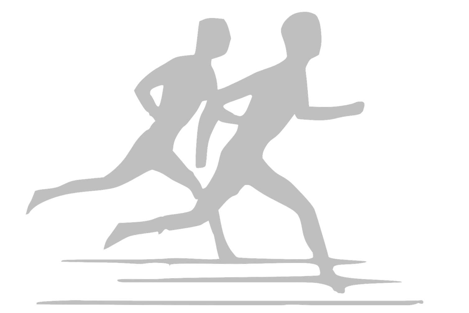 Graphic of two runners