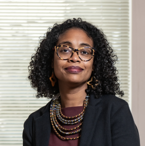 Portrait of newly appointed CSON Associate Dean, Leah Gordon photographed in Maloney Hall.