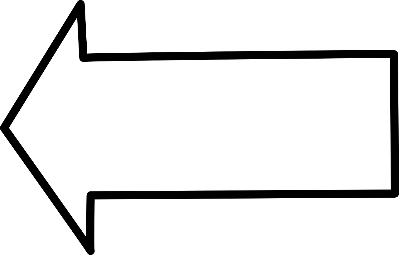 Arrow pointing left
