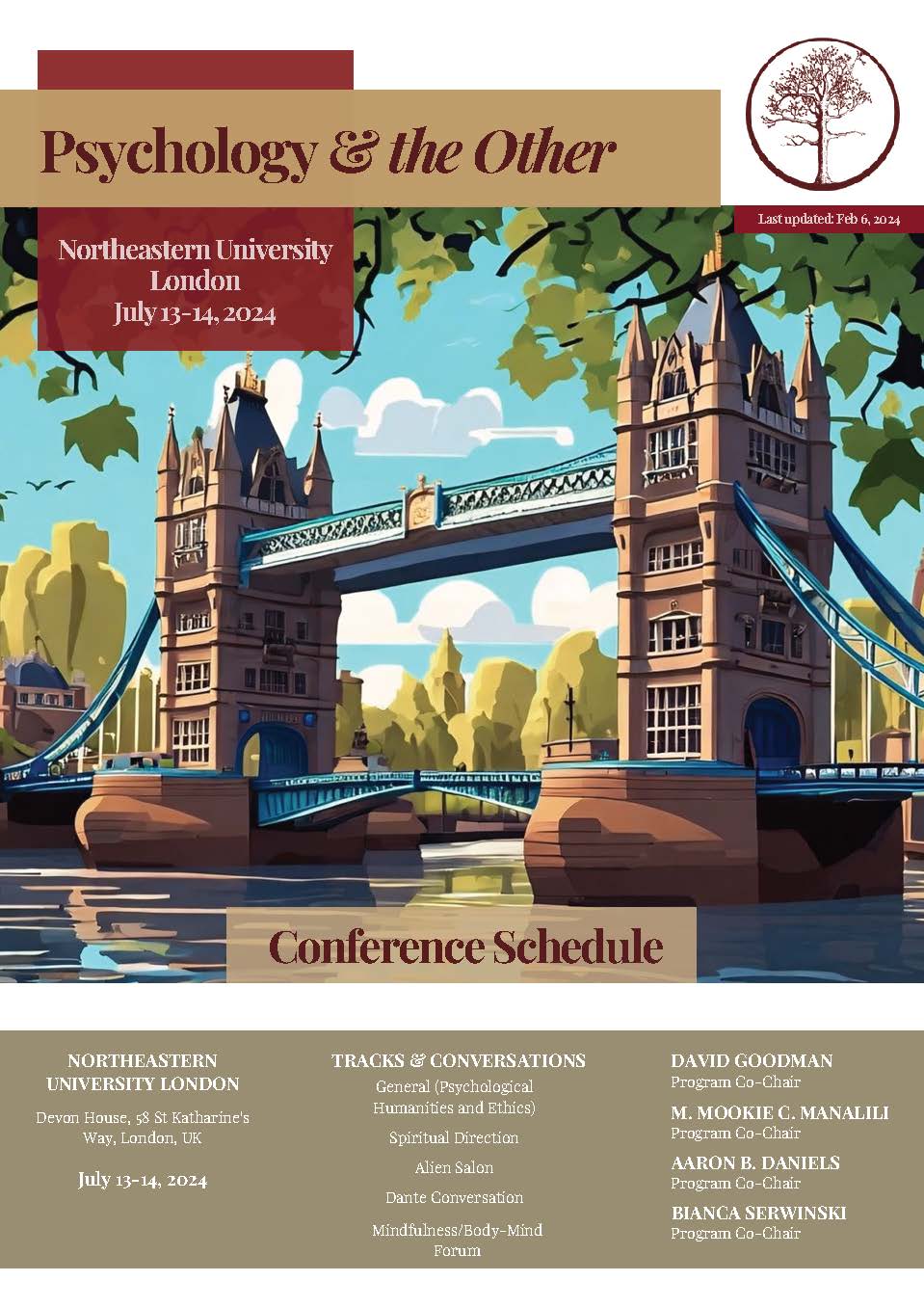 2024 Conference Schedule Cover Page
