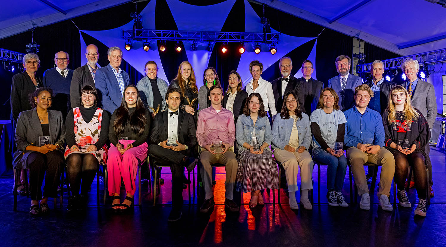 April 28, 2023 -- Boston College Arts Council Alumni Awards, including awards to alumni Cameron Esposito '04, Betsi Graves '04, and Lulu Wang '05.