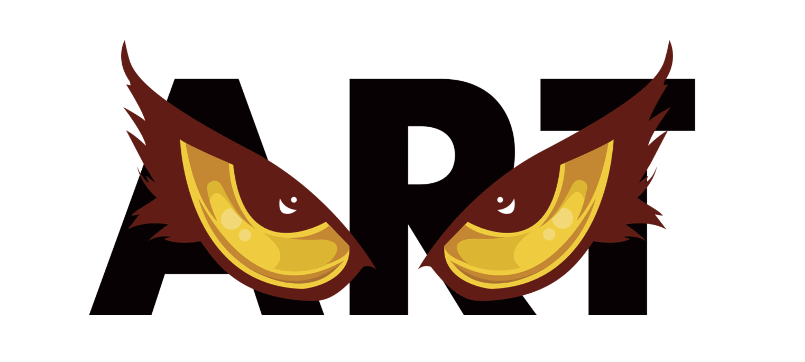 An image showing the word "Art" and eagle eyes