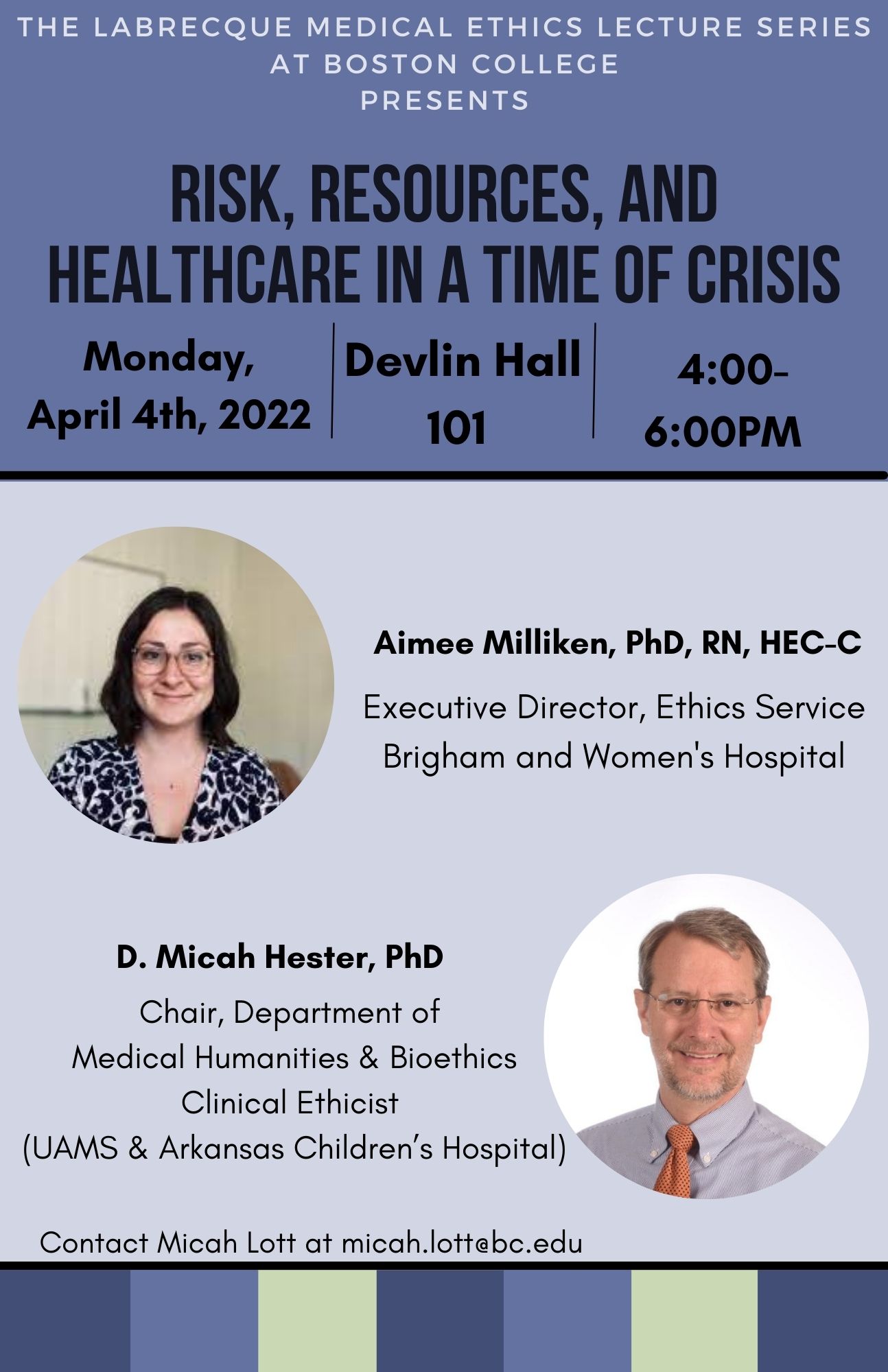LaBrecque Medical Ethics Lecture Announced