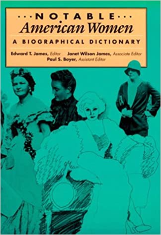 The cover of a book called "Notable American Women"