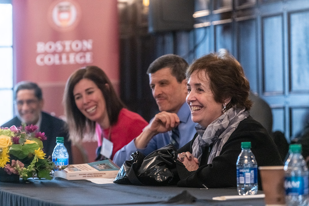 From left to right: Gautam N. Yadama, Rocío Calvo, Kurt Organista, and Joy Rosen