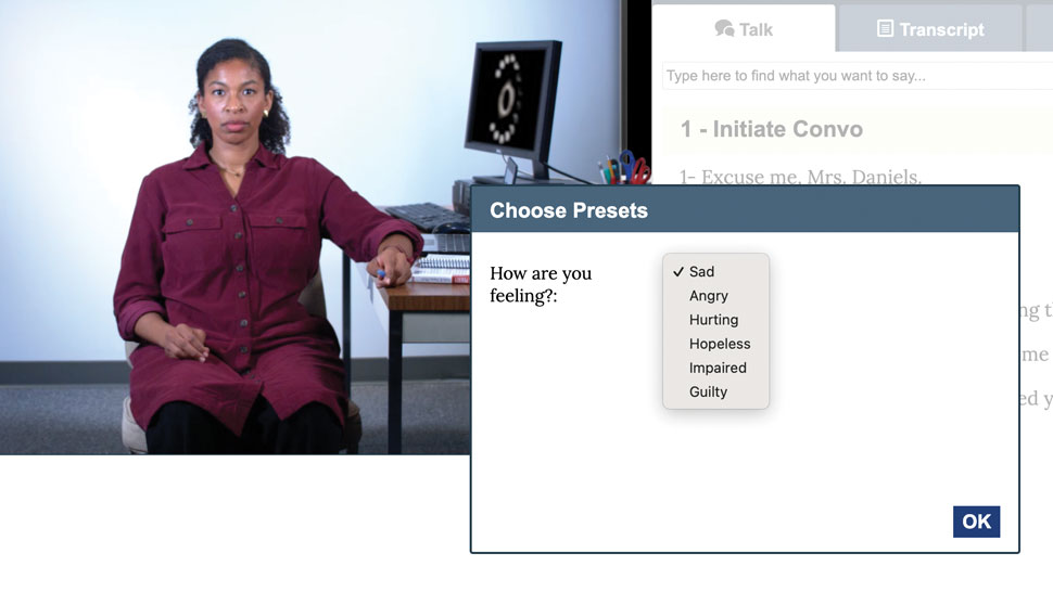 Screenshot showing how the app works