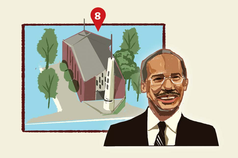 Illustration of Hubert Walters and Trinity Chapel