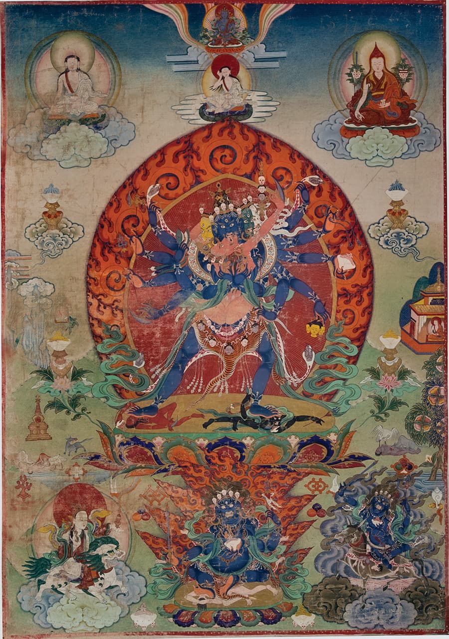 Chakrasamvara with Consort Vajravarahi