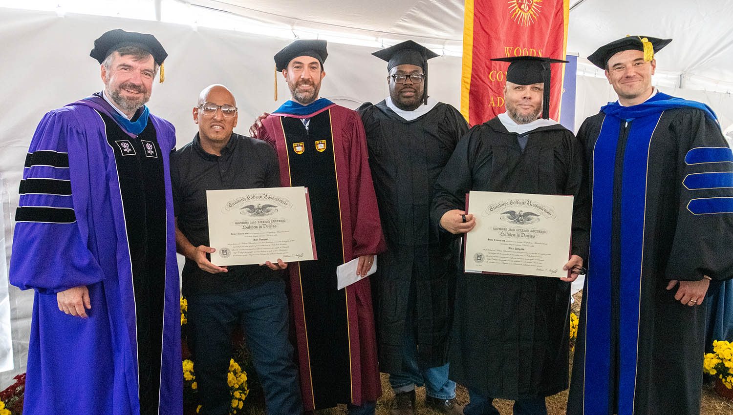 A group of University administrators with PEP graduates