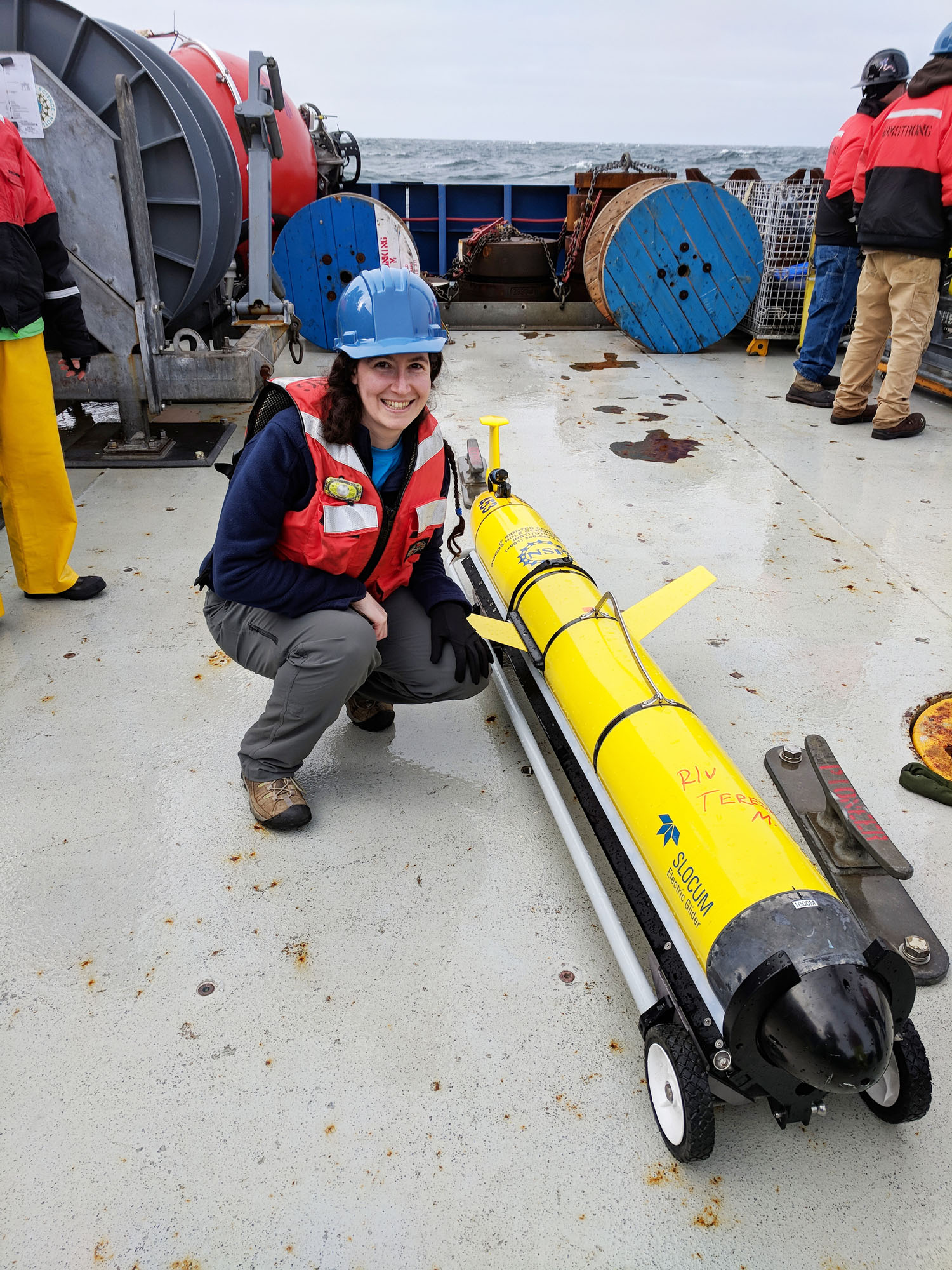 Hilary Palevsky on the research ship