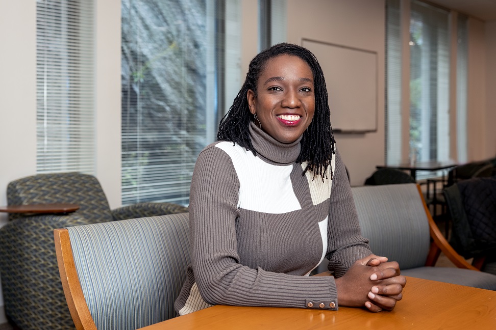 September 6, 2022 -- Thamarah "Thamy" Crevecoeur, Associate Professor of the Practice, Boston College's Connell School of Nursing.