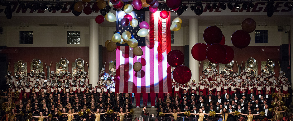 balloon drop at the Pops event